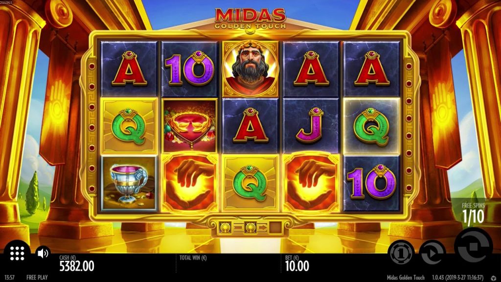 Play On Midas Golden Touch Slot 